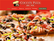 Tablet Screenshot of coccospizza.com